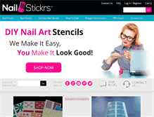 Tablet Screenshot of nailstickrs.com